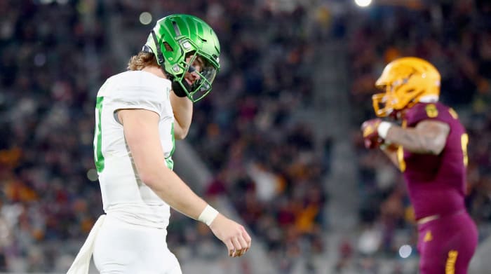 Herbert was just 20 of 36 with two fourth-quarter picks against the Sun Devils.